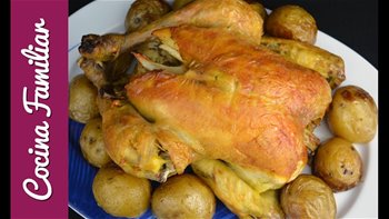 Pollo asado con limón muy jugoso para dieta Recetas caseras de Javier Romero paso a paso