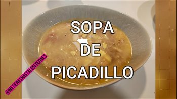 SOPA DE PICADILLO