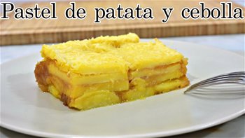 Pastel de patata y cebolla caramelizada #Short #CORTOS