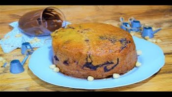 BIZCOCHO CON NUTELLA Y AVELLANAS / SPONGE CAKE WITH NUTELLA AND HAZELNUTS / CROCKPOT