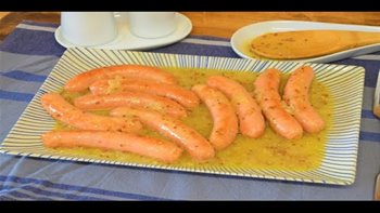 Salchichas a la mostaza / Mustard sausages / CROCKPOT