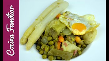 Menestra de verduras en conserva, recetas para dieta Recetas de Javier Romero