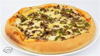 Pizza casera MUY FÁCIL con carne picada y queso Y RECETA DE LA MASA