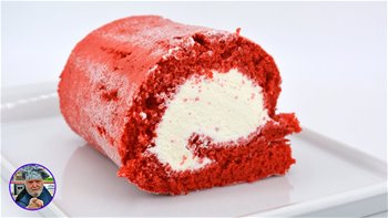 Brazo red velvet - red velvet cake roll - brazo de gitano red velvet - terciopelo rojo